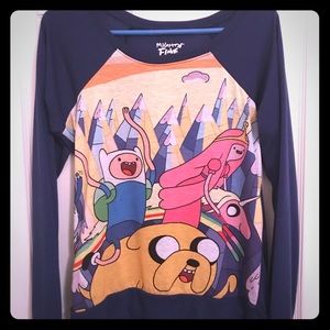 Gently used hot topic adventure time long sleeve